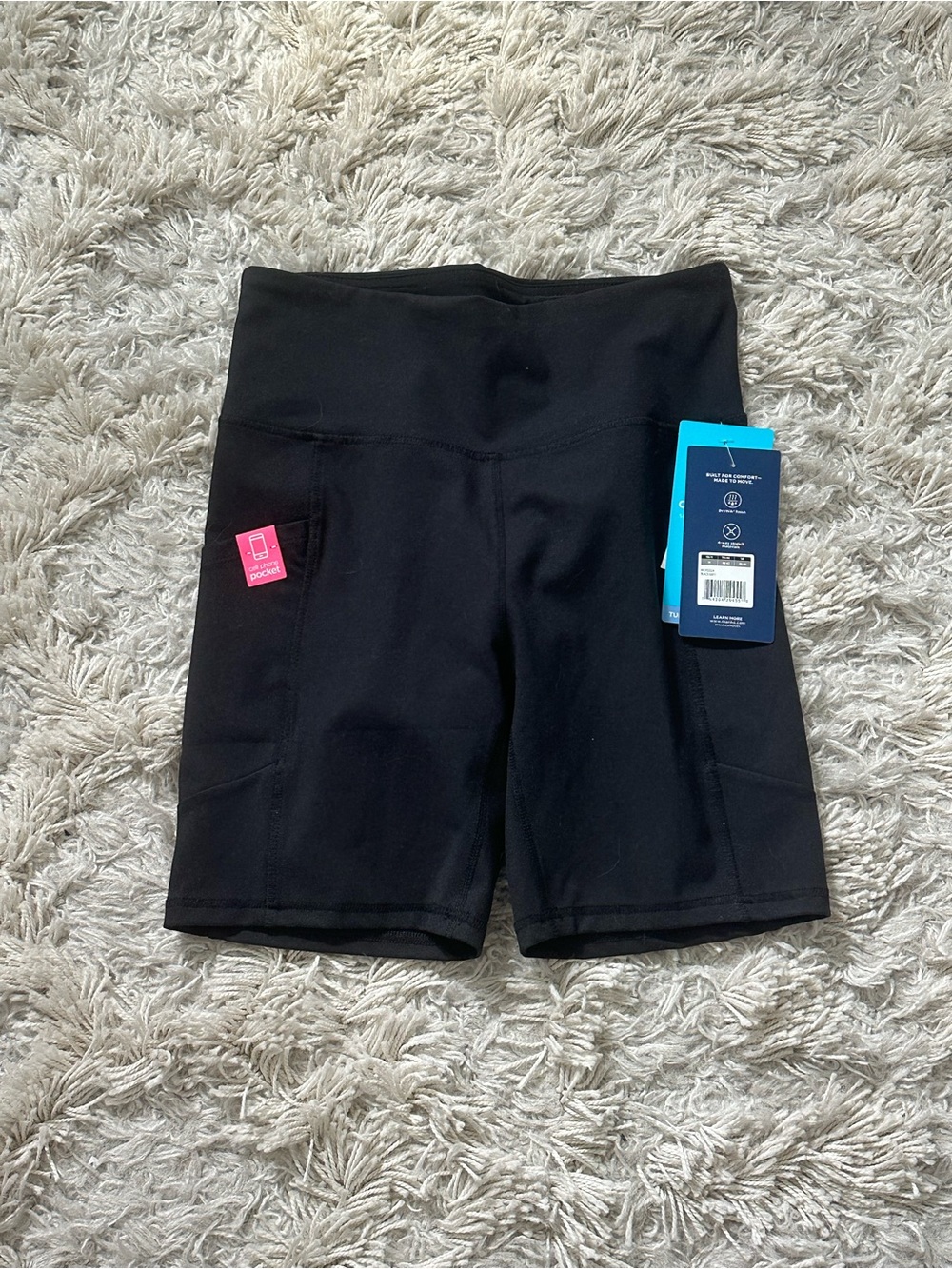 Black biker shorts